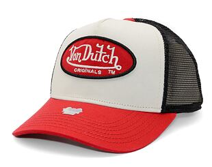 Kappe Von Dutch - Trucker Boston - Cotton Twill White / Red
