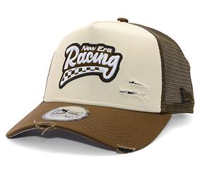 Kappe New Era - Motosport 9FORTY Trucker - Cream / Brown