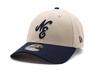 Kappe New Era - Branded Linen 9FORTY - Stone / Navy
