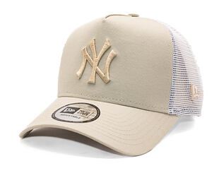 Kappe New Era - MLB League Essential 9FORTY Trucker - NY Yankees - Stone