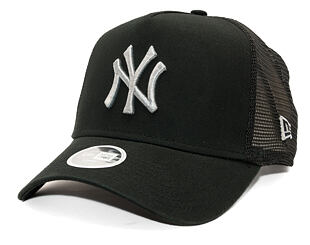 Damen Kappe New Era - MLB Metallic 9FORTY Trucker - NY Yankees - Black