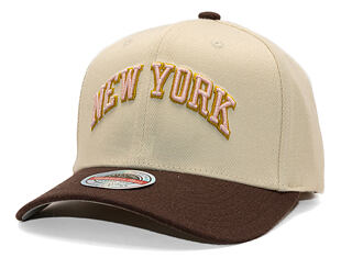 Kappe Mitchell & Ness - Blush Sand Classic Red - New York Knicks - Sand/Brown