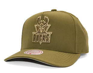 Kappe Mitchell & Ness - NBA Fashion Basic Pro HWC - Milwaukee Bucks - Olive