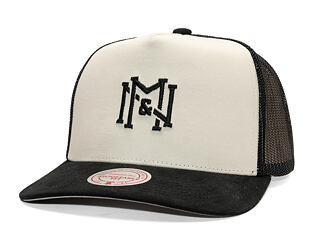 Kappe Mitchell & Ness - Branded Icon Trucker - Off White-Black