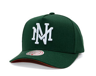 Kappe Mitchell & Ness  - Branded Emerald Slam Pro Pinch Snapback - Green/Orange