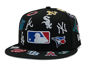 Kappe New Era - MLB All Over Logo 59FIFTY - Black