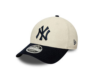 Kappe New Era - MLB Cord 9FORTY M-CROWN - NY Yankees - Cream / Navy