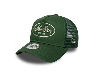 Kinder Kappe New Era - Branded Oval Patch 9FORTY A-Frame Trucker - Cilantro Green / Soft Grass