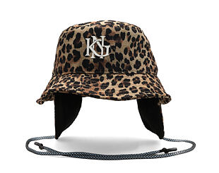 Hut Kangol - Interlock Earfap Bucket - Leopard Tan