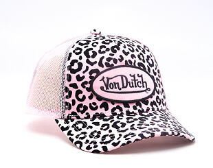 Damen Kappe Von Dutch - Baseball - Velvet Print Embroidery - Pink / Camo
