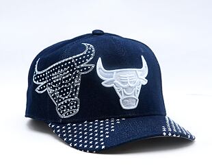 Kappe Mitchell & Ness - NBA Run Stitch Pro Snapback - Chicago Bulls - Blue