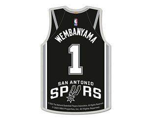Brosche WinCraft - NBA Collector Pin Jewelry Card - Victor Wembanyama - San Antonio Spurs