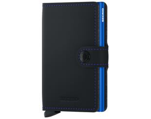 Geldbörse Miniwallet Secrid Matte Black & Blue
