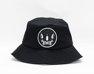 Hut Ari Ink  Crown Badge v.2 Flexfit Cotton Twill Bucket Hat Black