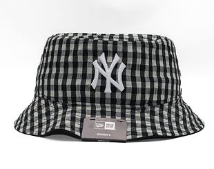 Damen Bucket Mütze New Era MLB Womens Gingham Tapered Bucket - NY Yankees - Black