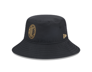 Hut New Era Black Gold Bucket ACMILAN Black
