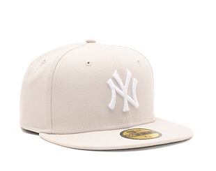 Kappe New Era - MLB Essential 59FIFTY - NY Yankees - Stone / White