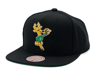 Kappe Mitchell & Ness - Shine On Snapback Hwc - Milwaukee Bucks - Black
