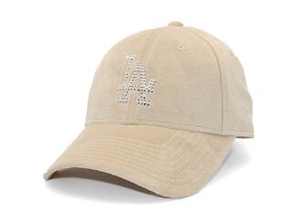 Damen Kappe New Era - 9FORTY Womens MLB Velour Diamante - LA Dodgers - Stone