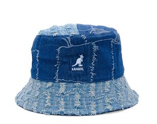 Kangol Hut - Denim Mashup Bucket - Mittelblau