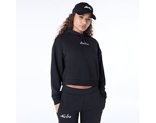 Damen Pullover New Era - Script Crop Hoodie - Black