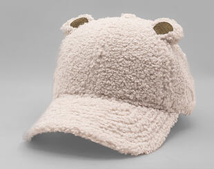 Kinder Kappe New Era - Winter Borg Teddy Fleece Ears 9FORTY - Stone