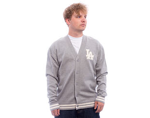 Strickpullover New Era - MLB Cardigan Knit - LA Dodgers - Heather Grey