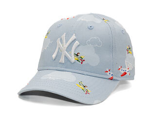 Kinder Kappe New Era - MLB Plane All Over 9FORTY - NY Yankees - Sky Blue