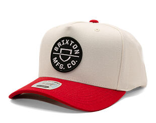 Kappe Brixton - Crest MP Snapback - Off White/Rush