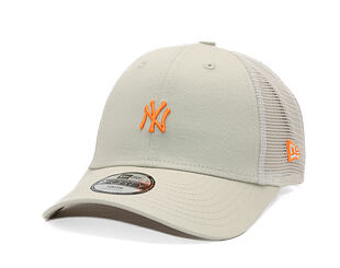 Kinder Kappe New Era - MLB Homefield 9FORTY Trucker - NY Yankees - Stone / Orange