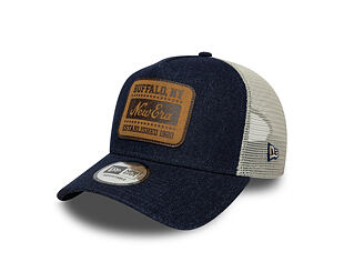 Kappe New Era - Branded Patch Denim 9FORTY A-Frame Trucker - Royal