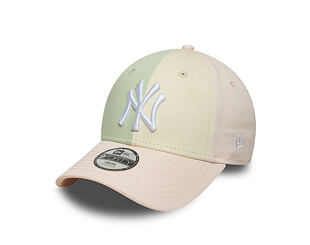 Kinder Kappe New Era - MLB Color Block 9FORTY - NY Yankees - Blush Pink / Soft Grass