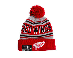 Mütze New Era - NHL Evergreen Wordmark Pom Medium Knit - Detroit Red Wings - Team Color