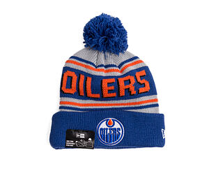 Mütze New Era - NHL Evergreen Wordmark Pom Medium Knit - Edmonton Oilers - Team Color