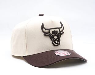 Kappe Mitchell & Ness - NBA Brown And Cream Pro Snapback - Chicago Bulls - Cream