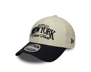 Kappe New Era - Branded Wordmark 9FORTY M-CROWN - Cream / Navy