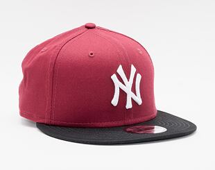 Kappe New Era 9FIFTY MLB Color Block - NY Yankees - Snapback Cardinal / Black