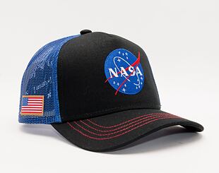 Kappe Capslab NASA A-Frame Trucker CL/NASA/1/NAS4 Black / Royal Blue