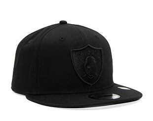 Kappe New Era 9FIFTY NFL Black on Black Las Vegas Raiders Snapback