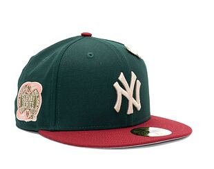 Kappe New Era 59FIFTY MLB "Leaf Drop" WS Patch - NY Yankees - Green / White