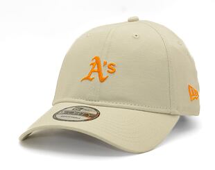 Kappe New Era - 9FORTY Summer Washed - Oakland Athletics - Off White / Orange
