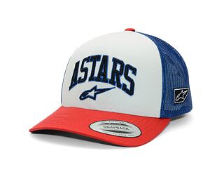 Kappe Alpinestars - Dunker Trucker - White/Red/Blue