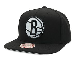 Kappe Mitchell & Ness - Evergreen Black/White Snapback - Brooklyn Nets - Black