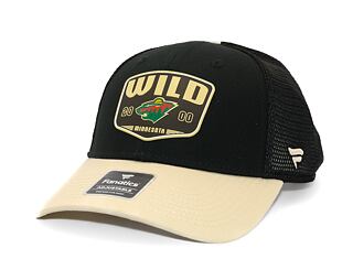 Kappe Fanatics - Minnesota Wild - A/CAP Structured Adjustable Meshback - Black/Natural