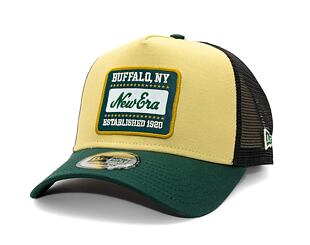 Kappe New Era - Buffalo Patch Canvas 9FORTY Trucker - Vegas Gold / Dark Green