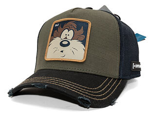 Kappe Capslab - Looney Tunes Trucker - Distress Taz - Black /Brown