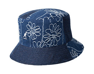 Hut Kangol - TRENDS PACK - Denim Mashup Bucket - Medium Blue Floral