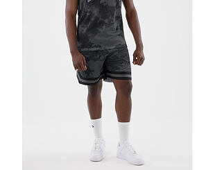 Shorts New Era - Branded Print Mesh Shorts - Black