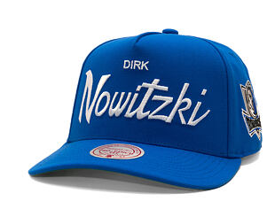 Kappe Mitchell & Ness - Player Script Hwc - NBA - Dallas Mavericks - Dirk Nowitzki - Blue