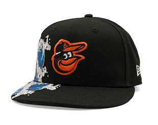 Kappe New Era - MLB "Tidal Wave" 59FIFTY - Baltimore Orioles - Black